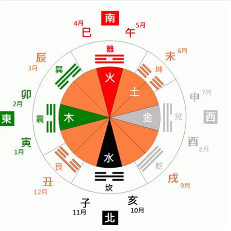 五行八卦圖|五行八卦對照表